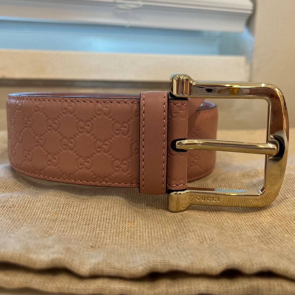 Pink Gucci Belt